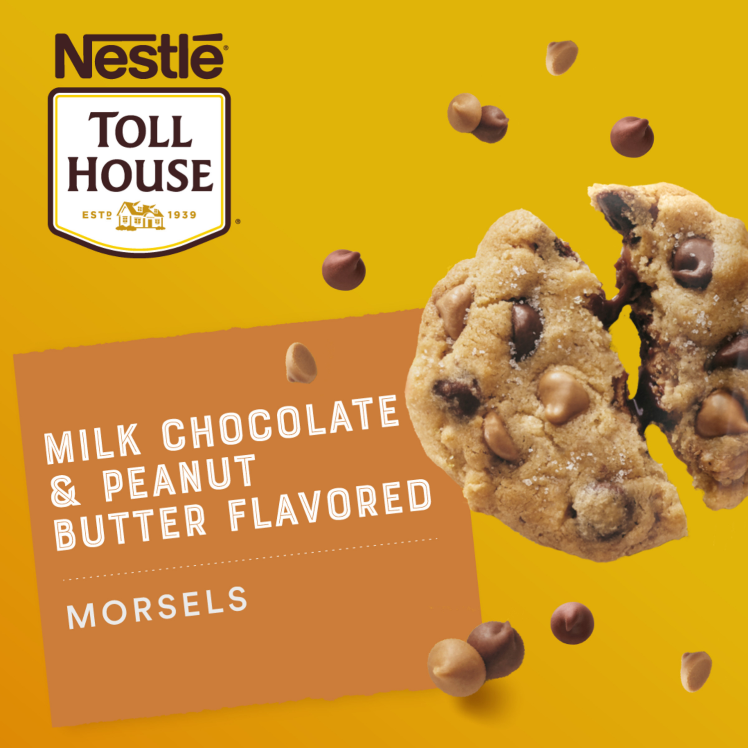 slide 5 of 7, Nestlé Toll House Milk Chocolate & Peanut Butter Flavored Baking Chips 11 oz., 11 oz