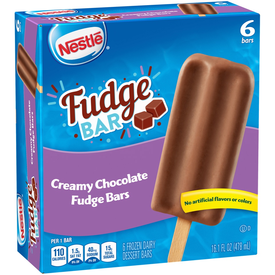 slide 3 of 6, Nestlé Creamy Chocolate Fudge Bars, 6 ct