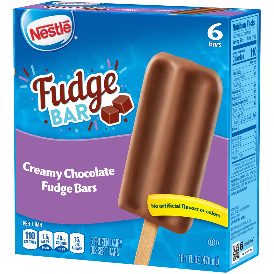 slide 6 of 6, Nestlé Creamy Chocolate Fudge Bars, 6 ct