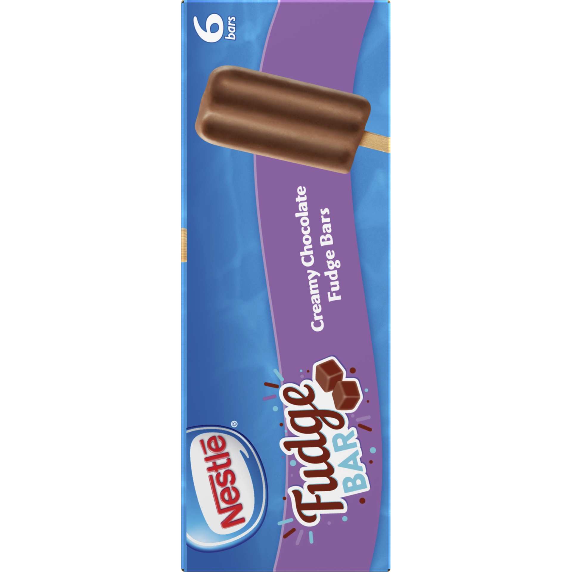 slide 4 of 6, Nestlé Creamy Chocolate Fudge Bars, 6 ct