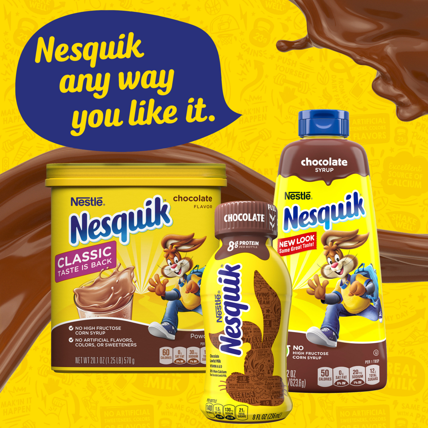 slide 2 of 5, Nesquik Strawberry Flavored Lowfat Milk, Ready to Drink 14 fl oz., 14 fl oz