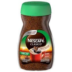 NESCAFE CLASICO Decaf Dark Roast Instant Coffee 3.5 oz. Jar