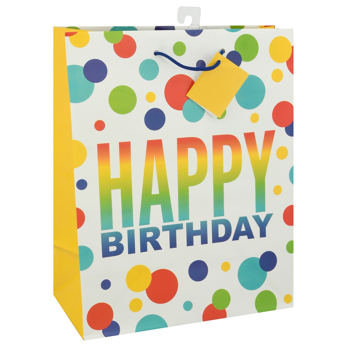 slide 9 of 9, Unique Rainbow Spots Birthday Bag 1 ea, 12 ct