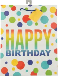 Unique Rainbow Spots Birthday Bag - 1 ea