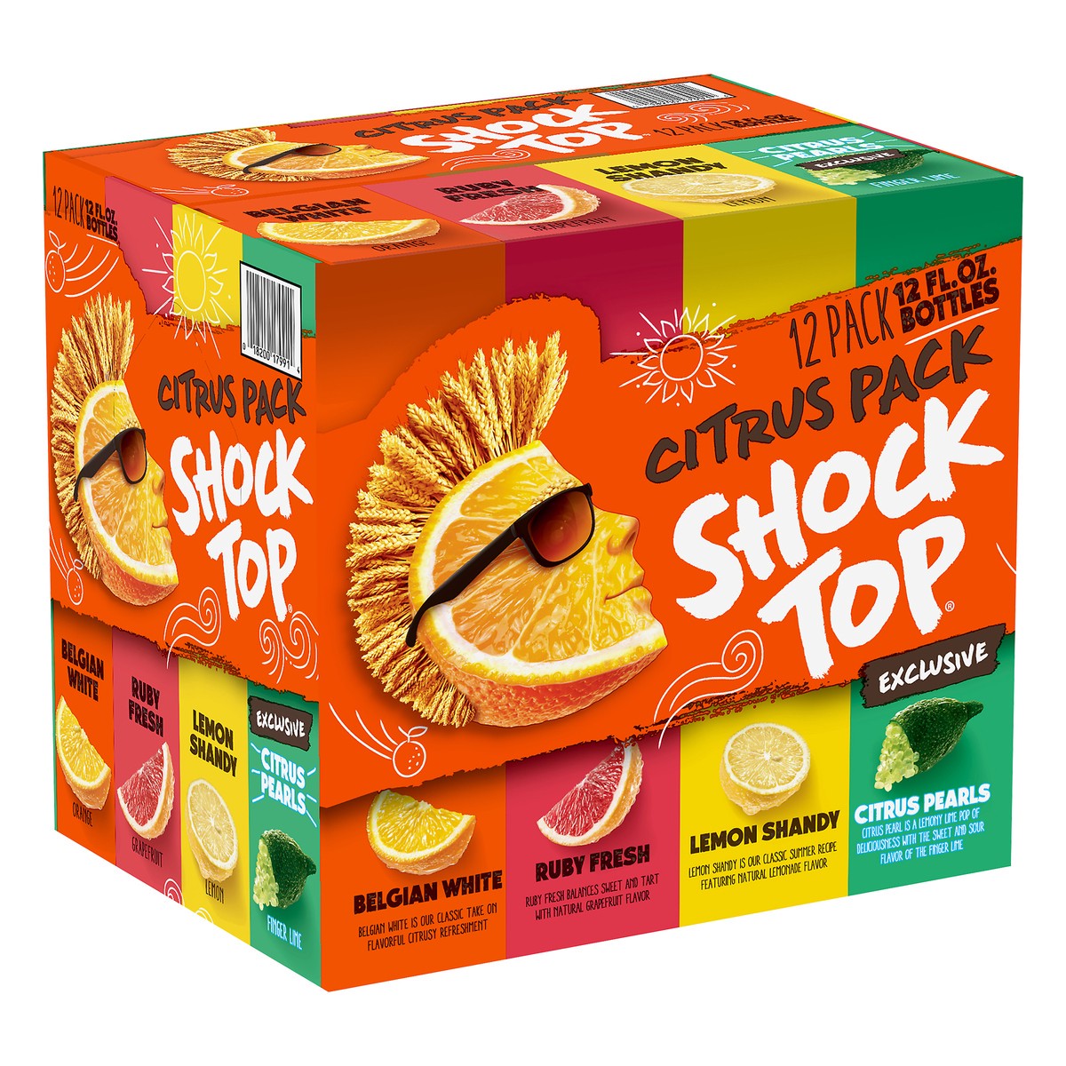 slide 6 of 8, Shock Top 12 Pack Citrus Pack Beer 12 ea, 12 ct; 12 fl oz