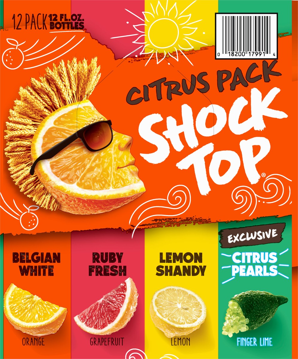 slide 2 of 8, Shock Top 12 Pack Citrus Pack Beer 12 ea, 12 ct; 12 fl oz