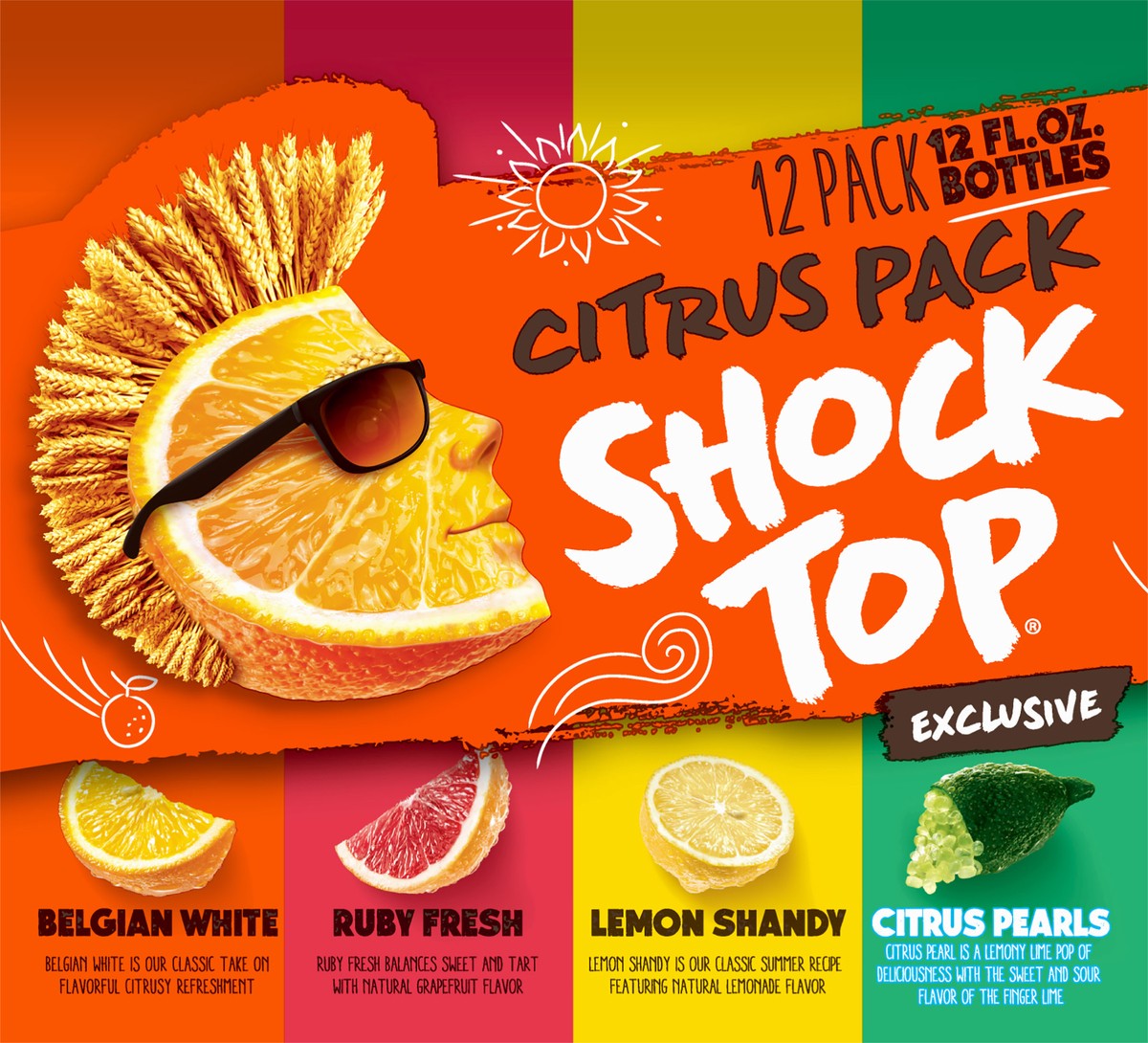 slide 8 of 8, Shock Top 12 Pack Citrus Pack Beer 12 ea, 12 ct; 12 fl oz