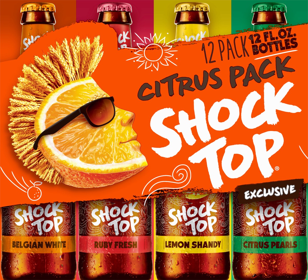 slide 4 of 8, Shock Top 12 Pack Citrus Pack Beer 12 ea, 12 ct; 12 fl oz