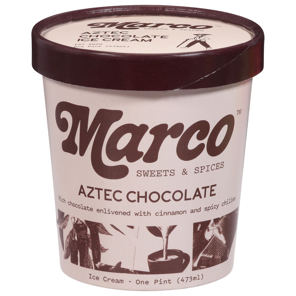 slide 1 of 1, Marco Aztec Chocolate Ice Cream 1 pt, 1 pint