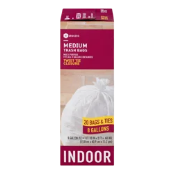 SE Grocers Medium Trash Bags Twist Tie Closure Indoor