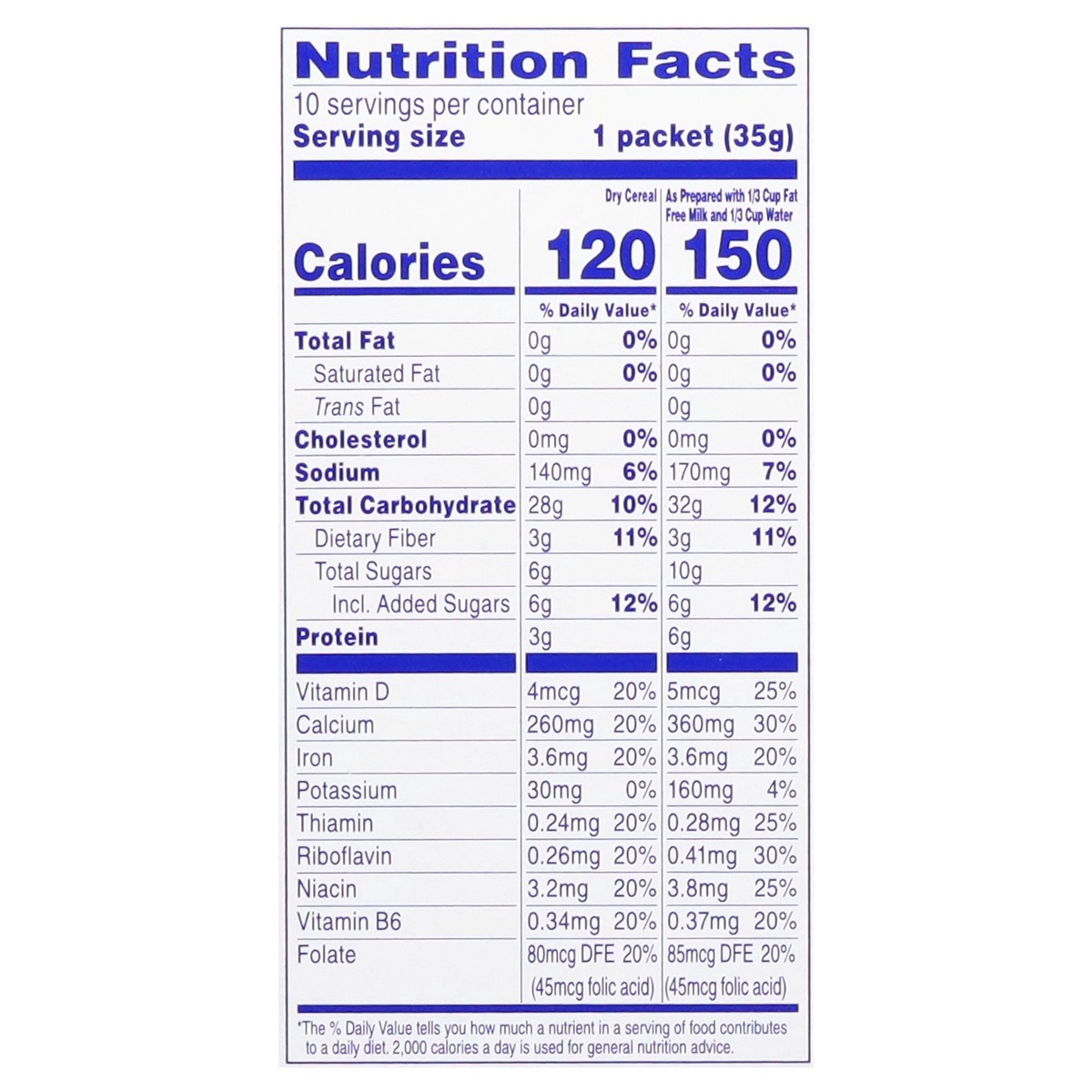 slide 4 of 13, Instant Hot Cereal, 12.3 oz