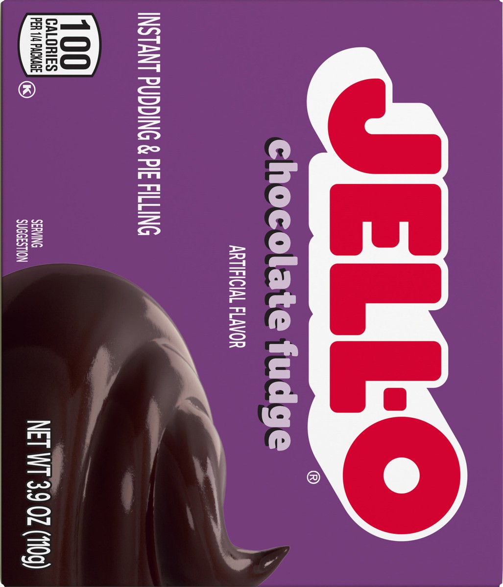 slide 2 of 9, Jell-O Chocolate Fudge Artificially Flavored Instant Pudding & Pie Filling Mix, 3.9 oz Box, 3.9 oz