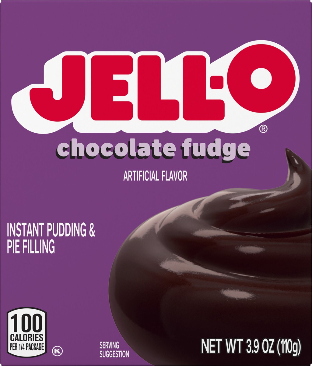 slide 3 of 9, Jell-O Chocolate Fudge Artificially Flavored Instant Pudding & Pie Filling Mix, 3.9 oz Box, 3.9 oz