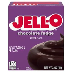 Jell-O Chocolate Fudge Artificially Flavored Instant Pudding & Pie Filling Mix, 3.9 oz Box