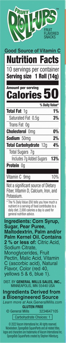 slide 8 of 8, Fruit Roll-Ups Fruit Flavored Snacks, Strawberry Blast, 0.5 oz, 10 ct, 10 ct