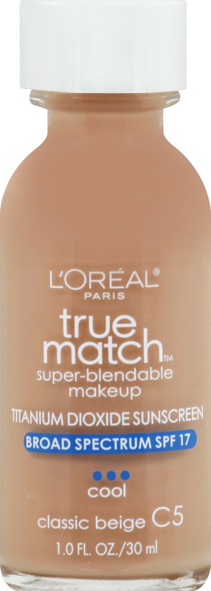 slide 5 of 7, L'Oréal L'Oreal Paris True Match Super-Blendable Foundation Makeup with SPF 17 - C5 Classic Beige - 1 fl oz, 1 fl oz