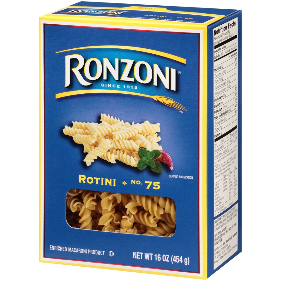 slide 3 of 8, Ronzoni Rotini, 16 oz