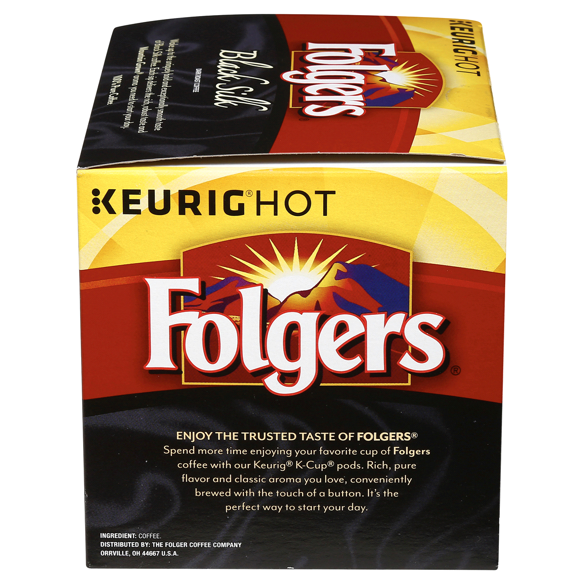 slide 7 of 7, Folgers Black Silk Roast Coffee Keurig K-Cups, 36 ct