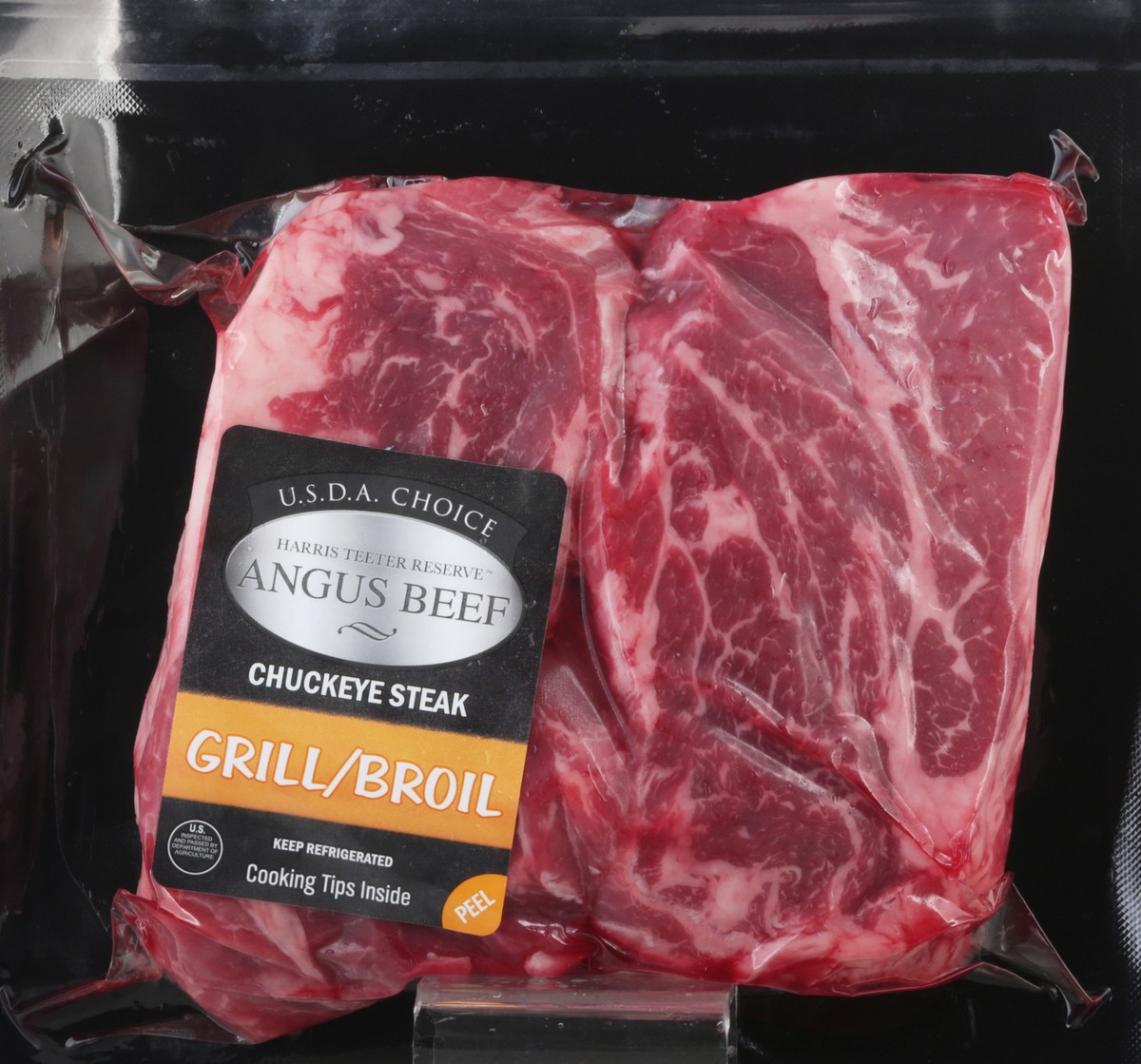 slide 3 of 12, Harris Teeter Reserve Angus Beef Angus Beef Chuckeye Steak Boneless, per lb