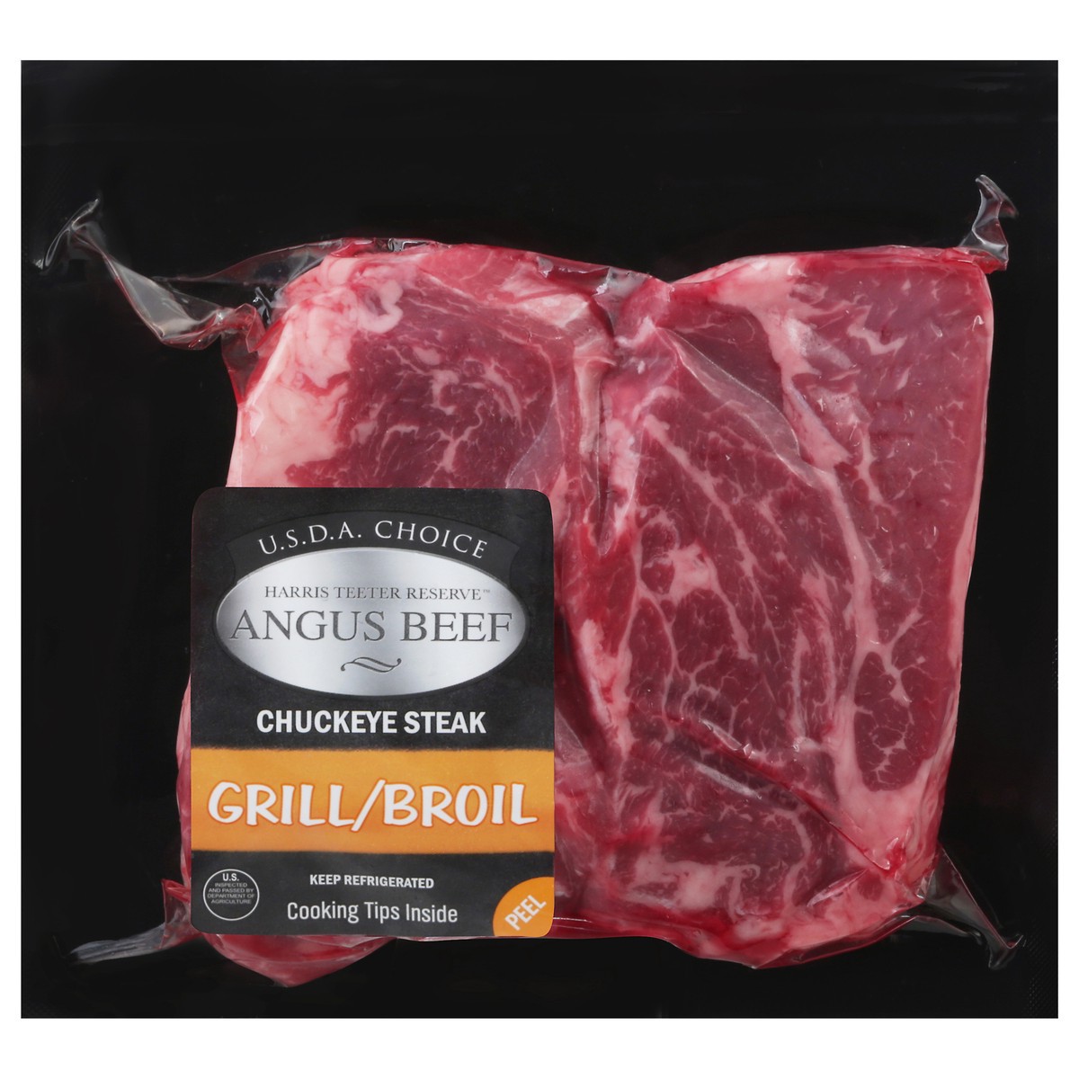 slide 4 of 12, Harris Teeter Reserve Angus Beef Angus Beef Chuckeye Steak Boneless, per lb