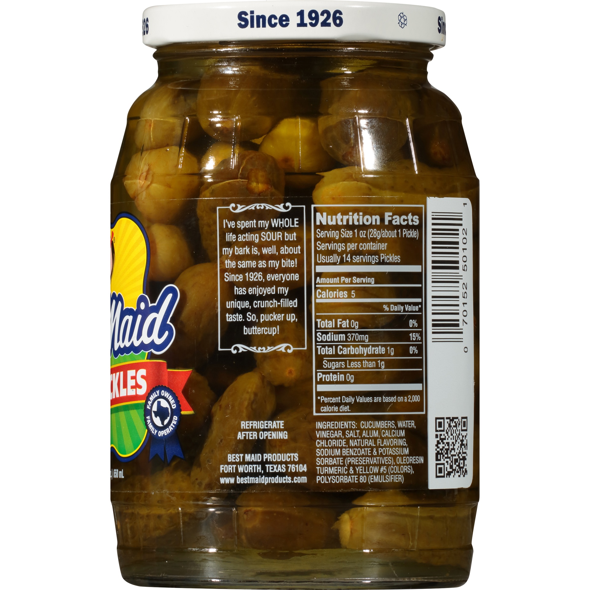 slide 3 of 6, Best Maid Sour Pickles, 22 fl oz