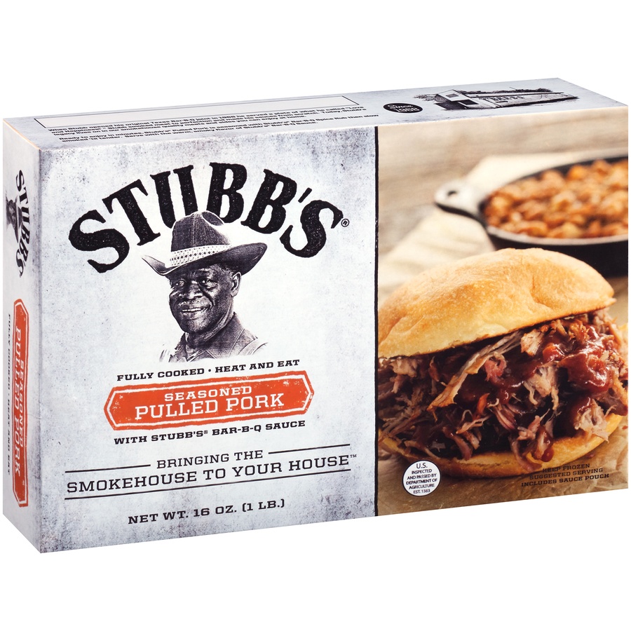 slide 4 of 8, Stubb's Seasoned Pulled Pork, 16 oz