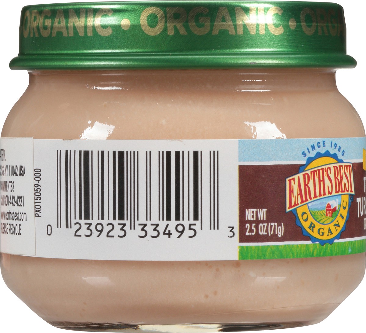 slide 3 of 10, Earth's Best Organic Stage 1 Turkey & Turkey Broth Organic Baby Food 2.5 oz. Jar, 2.5 oz