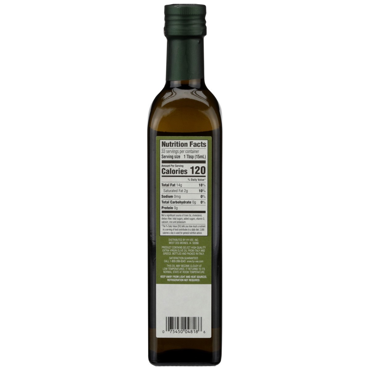 slide 5 of 7, Hy-vee Extra Virgin Olive Oil, 16.9 fl oz