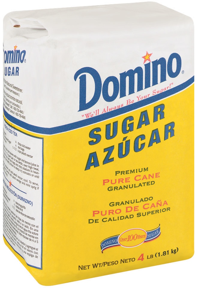 slide 2 of 3, Domino Premium Pure Cane Granulated Sugar, 4 lb