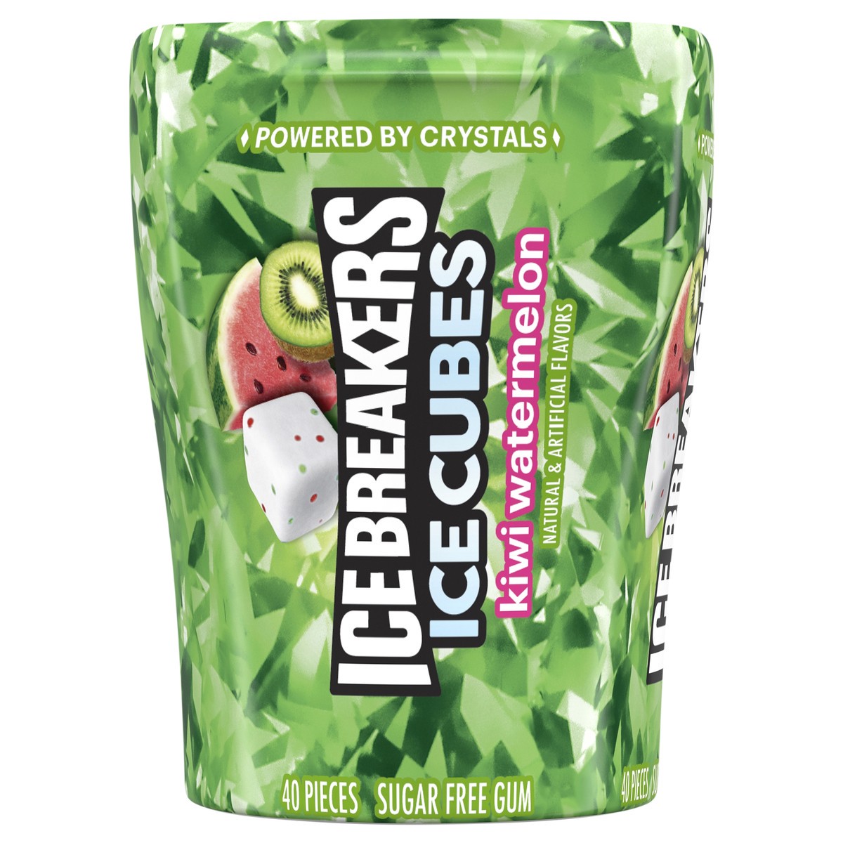 slide 1 of 11, Ice Breakers Ice Cubes Kiwi Watermelon Sugar Free Gum, 40 ct