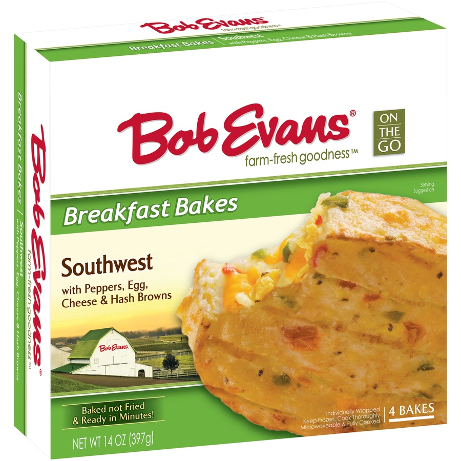 slide 2 of 3, Bob Evans Peppers Egg Cheese & Hash Browns Breakfast Bake, 14 oz
