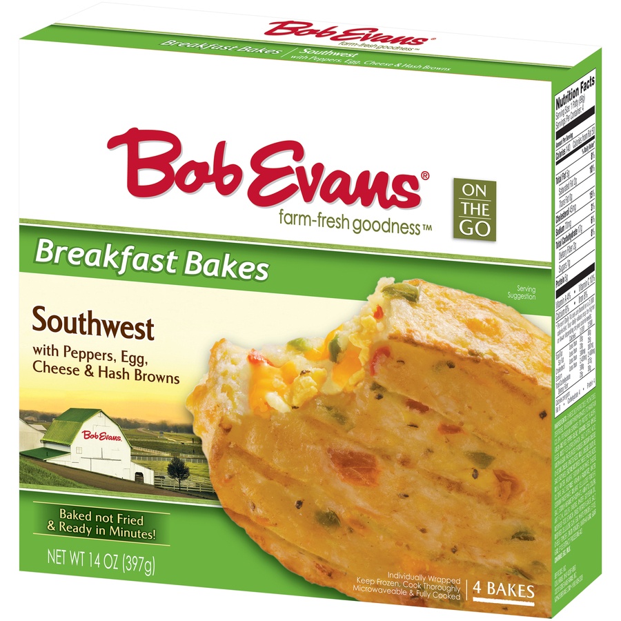 slide 3 of 3, Bob Evans Peppers Egg Cheese & Hash Browns Breakfast Bake, 14 oz