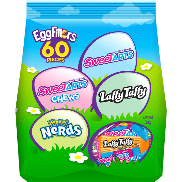 slide 1 of 1, Nestle Easter Eggfillers Assorted Chocolate & Sugar Stand Up Bag, 57.03 oz