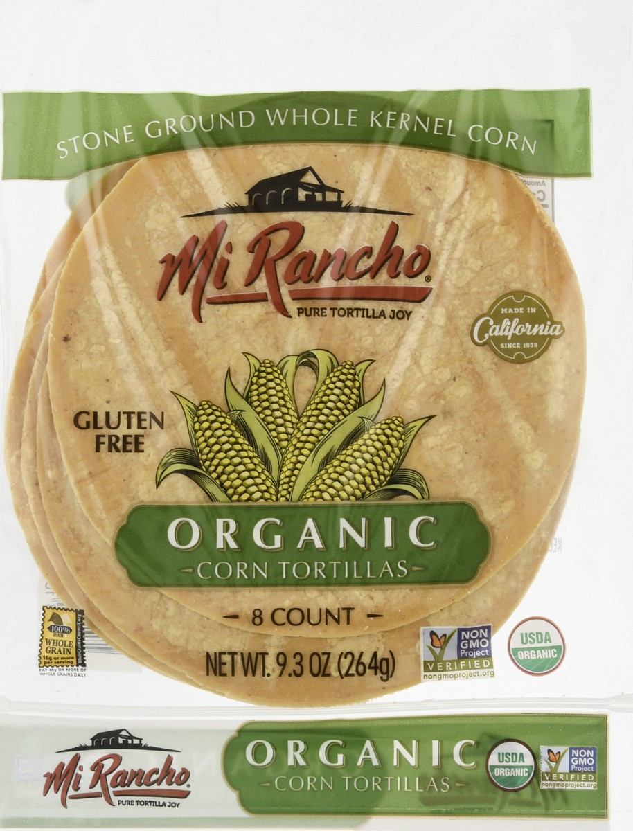 slide 1 of 12, Mi Rancho Organic Corn Tortillas 8 ea, 8 ct