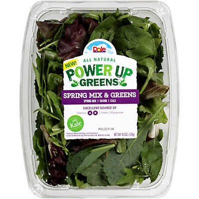 slide 1 of 1, Dole Power Up Greens Spring Mix & Greens, 4.5 oz