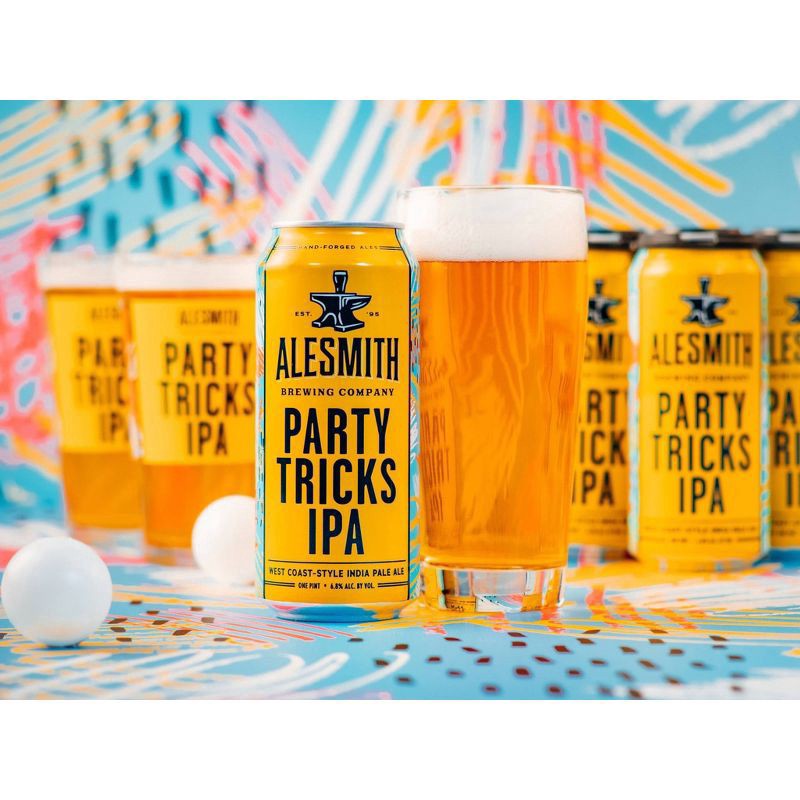 slide 3 of 3, AleSmith Brewing Company IPA Party Tricks Beer 6 - 1 pt Cans, 6 ct