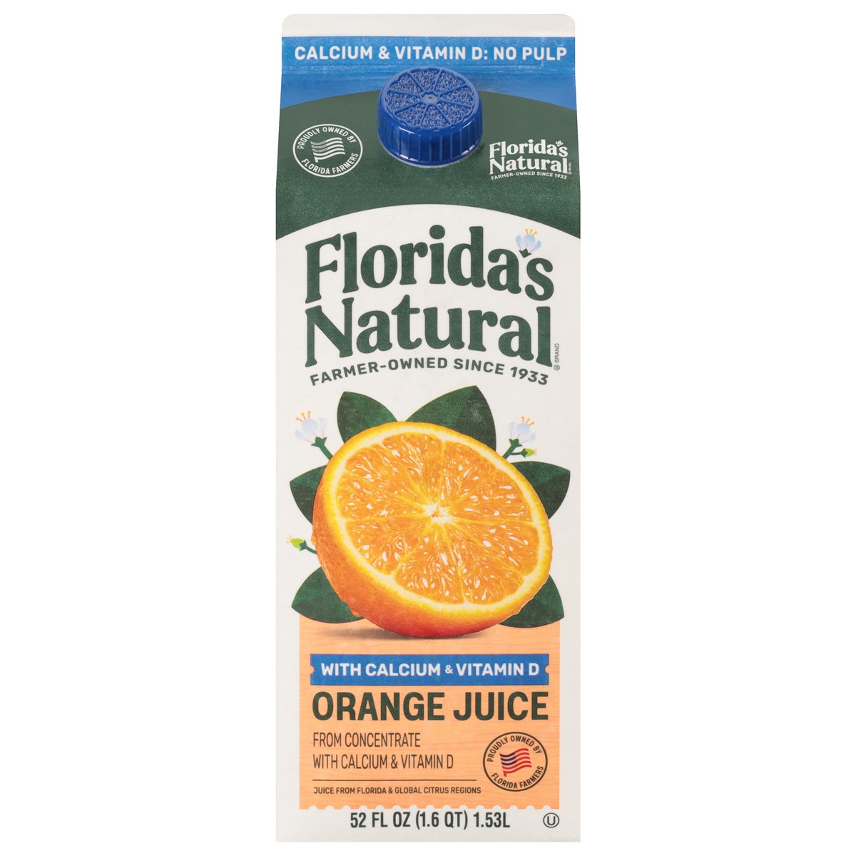 slide 1 of 9, Florida's Natural No Pulp 100% Premium Orange Juice 52 fl oz, 52 fl oz