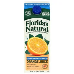 Florida's Natural No Pulp 100% Premium Orange Juice 52 fl oz