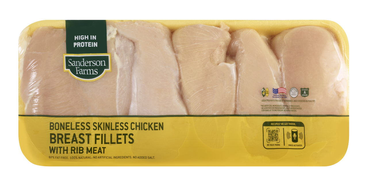slide 1 of 1, Boneless Skinless Jumbo Chicken Breast, Per Package (Avg. 5.00 lb), per lb