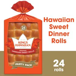 KING'S HAWAIIAN Original Hawaiian Sweet Rolls, Dinner Rolls 24 Count