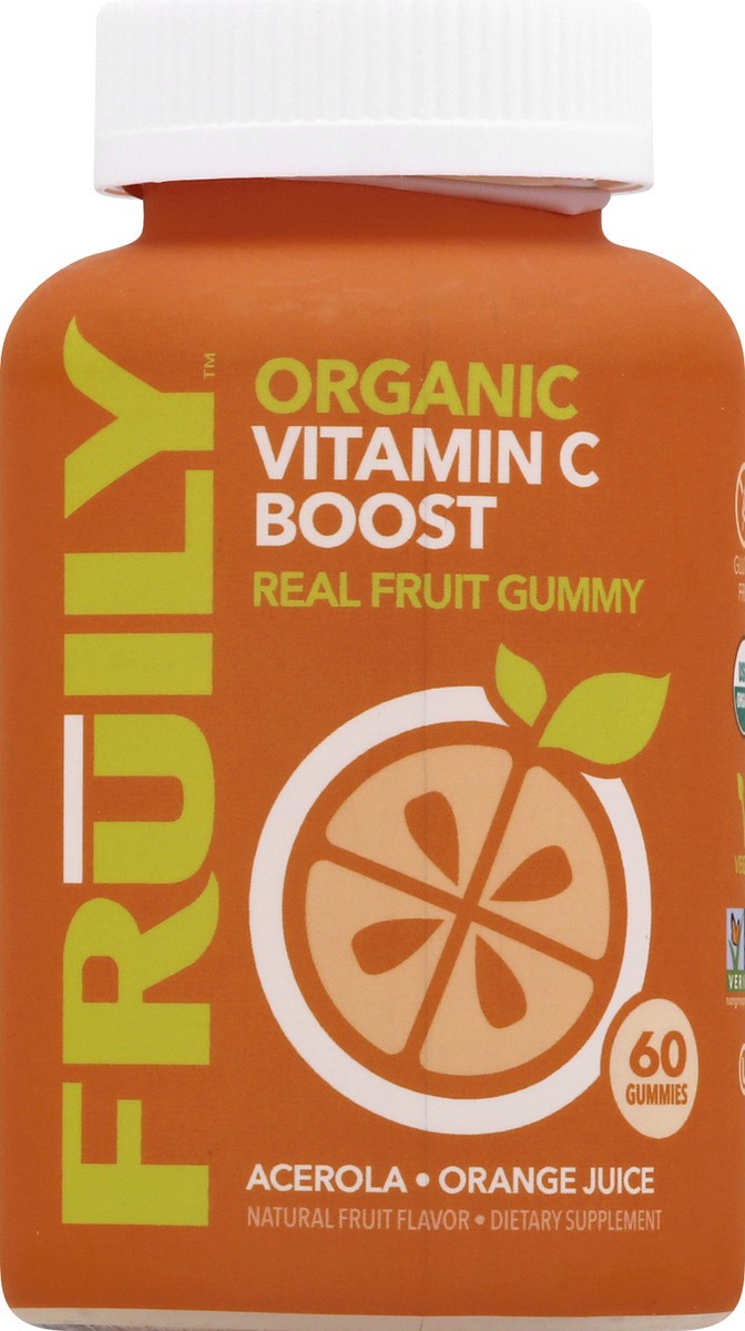 slide 1 of 9, Fruily Gummies Organic Vitamin C Boost 60 ea, 1 ct