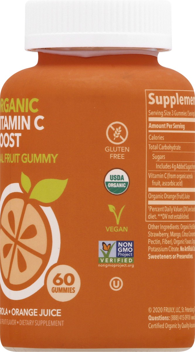 slide 8 of 9, Fruily Gummies Organic Vitamin C Boost 60 ea, 1 ct