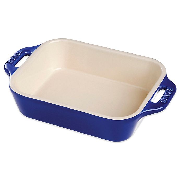 slide 1 of 1, Staub.5-Quart Rectangular Baking Dish - Dark Blue, 1 ct