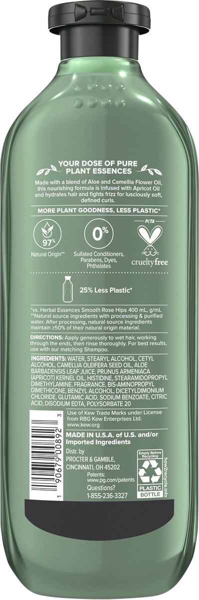 slide 6 of 6, Herbal Essences Apricot Oil Sulfate Free Conditioner, Defines Curls, 13.5 fl oz, with Certified Camellia Oil and Aloe Vera, For All Hair Types, Especially Curly Hair, 13.5 fl oz