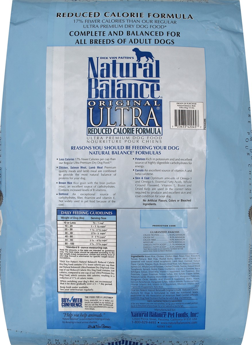 slide 8 of 8, Natural Balance Dog Food 14 lb, 14 lb