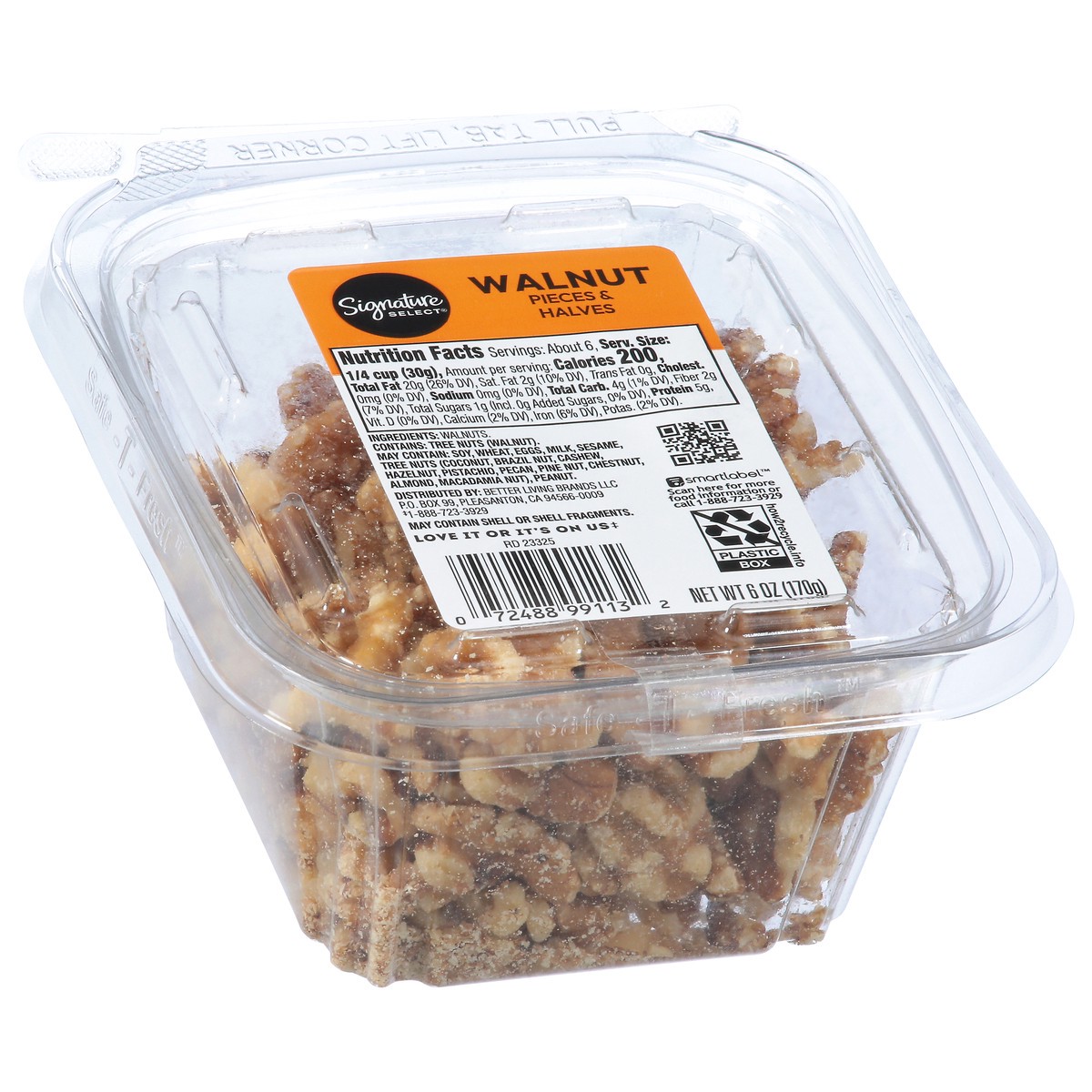 slide 9 of 13, Signature Select Pieces & Halves Walnut 6 oz, 6 oz