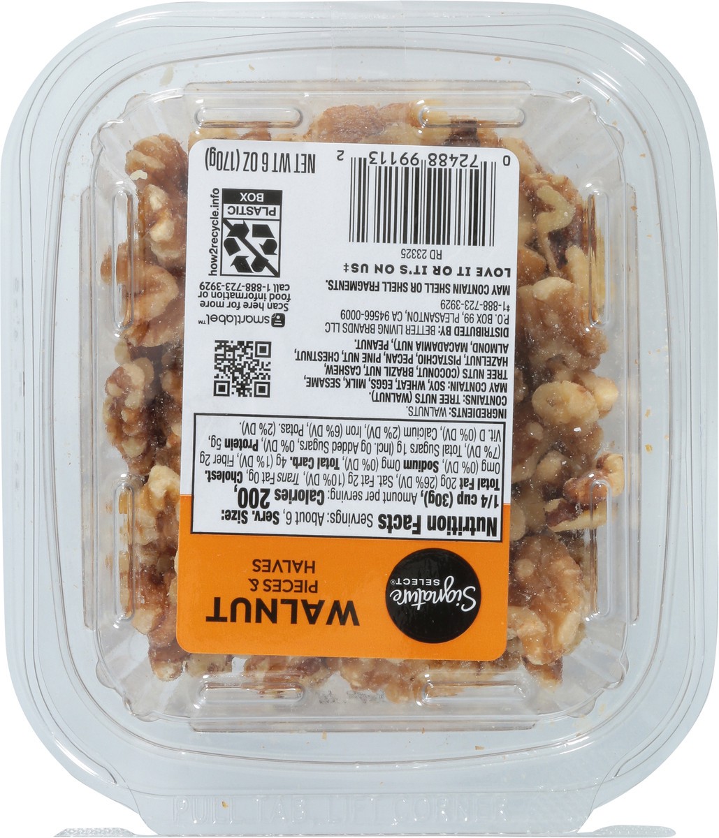 slide 2 of 13, Signature Select Pieces & Halves Walnut 6 oz, 6 oz