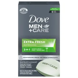 Dove Men+Care Bar Extra Fresh 3 in 1 Cleanser for Body, Face, and Shaving