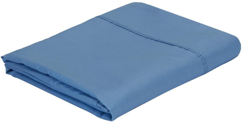 slide 1 of 1, Everyday Living 250 Thread Count Flat Sheet - Allure Blue - Full, Full Size