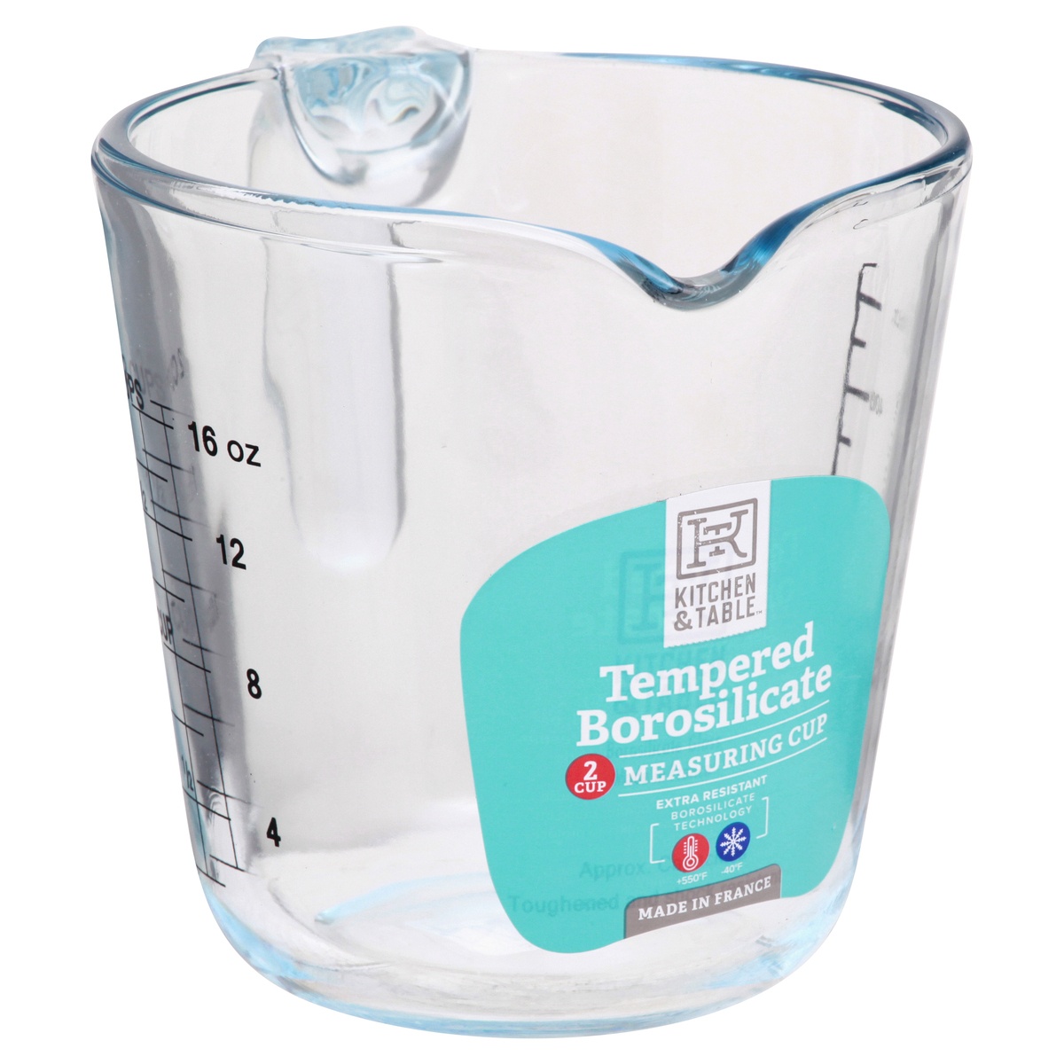 Kitchen & Table by H-E-B Tempered Borosilicate Measuring Cup - Shop Baking  Tools at H-E-B